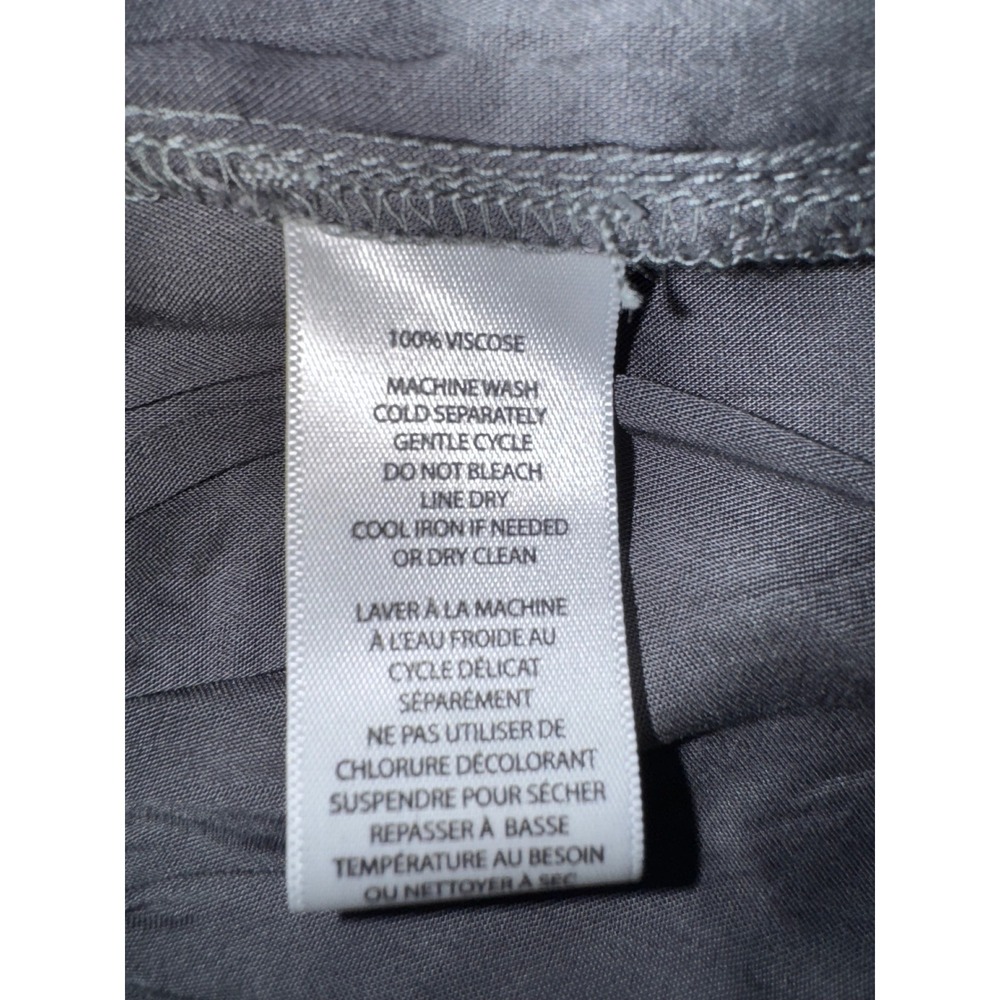 beachlunchlounge collection tie neck tiered tunic top womens gray tie dye Medium - Picture 7 of 7